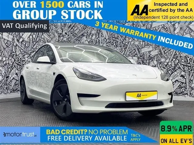 Tesla Model 3 Tesla Model 3 Standard Range Plus Saloon 4dr Electric Auto RWD (241 bhp) — миниатюра 1
