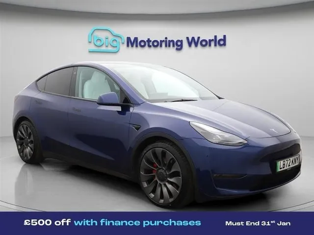 Tesla Model Y Tesla Model Y (Dual Motor) Performance SUV 5dr Electric Auto 4WDE (426 bhp) — миниатюра 1