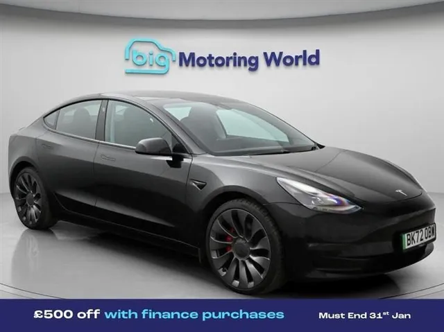 Tesla Model 3 Tesla Model 3 (Dual Motor) Performance Saloon 4dr Electric Auto 4WDE (Performance Upgrade) (449 bhp) — миниатюра 1