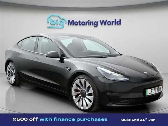 Tesla Model 3 Tesla Model 3 (Dual Motor) Performance Saloon 4dr Electric Auto 4WDE (Performance Upgrade) (449 bhp) — миниатюра 1