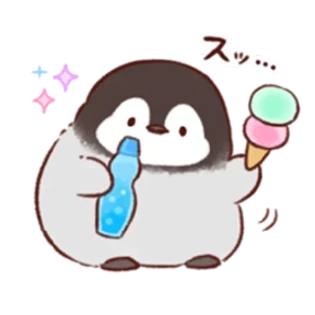 cute peng and chick №40