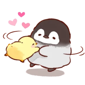 cute peng and chick №65