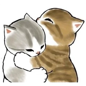 Котики в сердечках №7