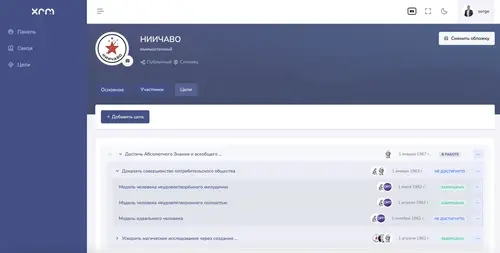 Пример дерева целей