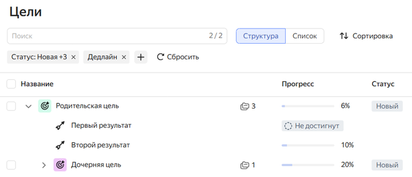 Yandex Tracker Goal