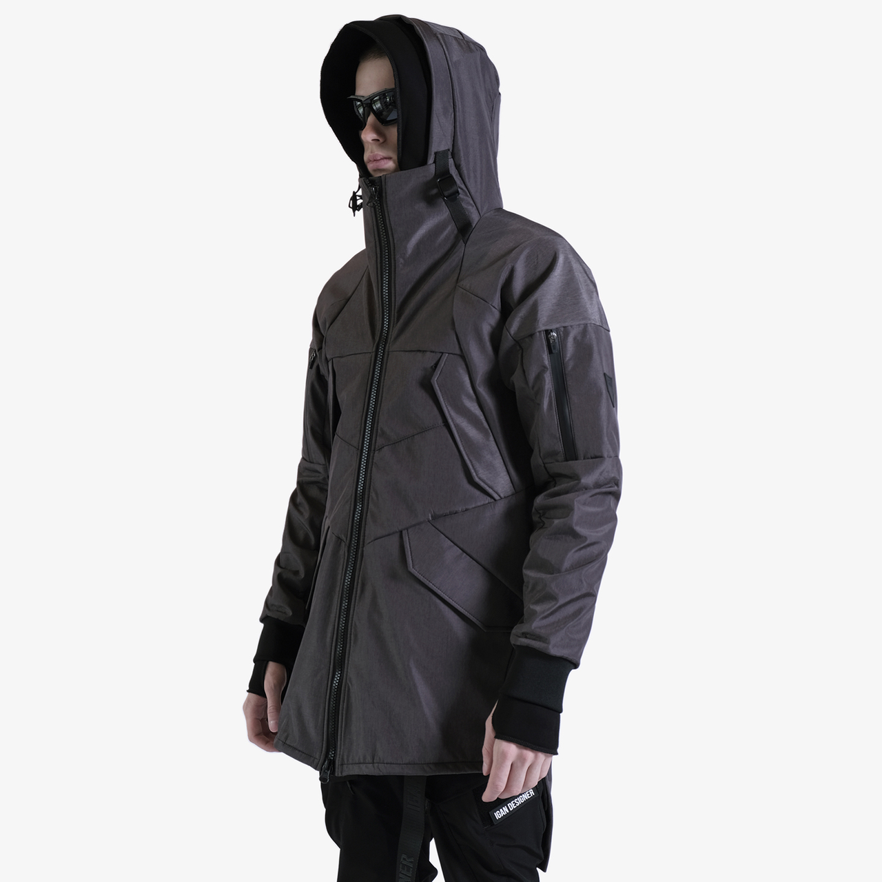 Плащ 1104 SoftShell серый меланж