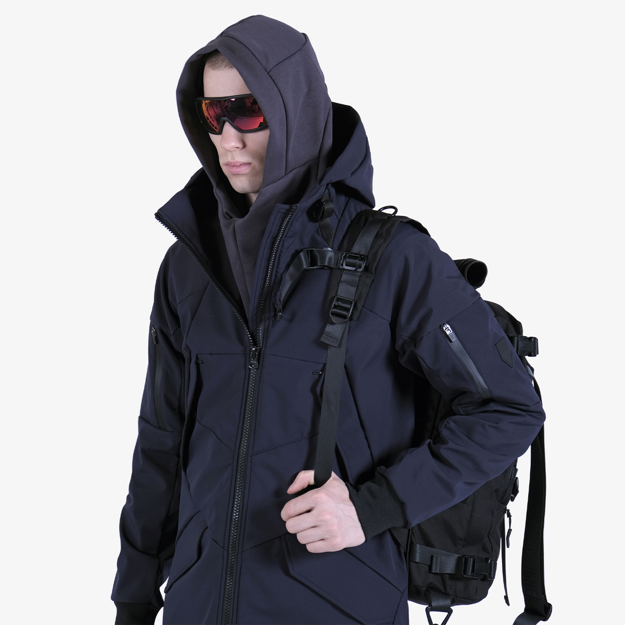 Плащ 1104 SoftShell синий