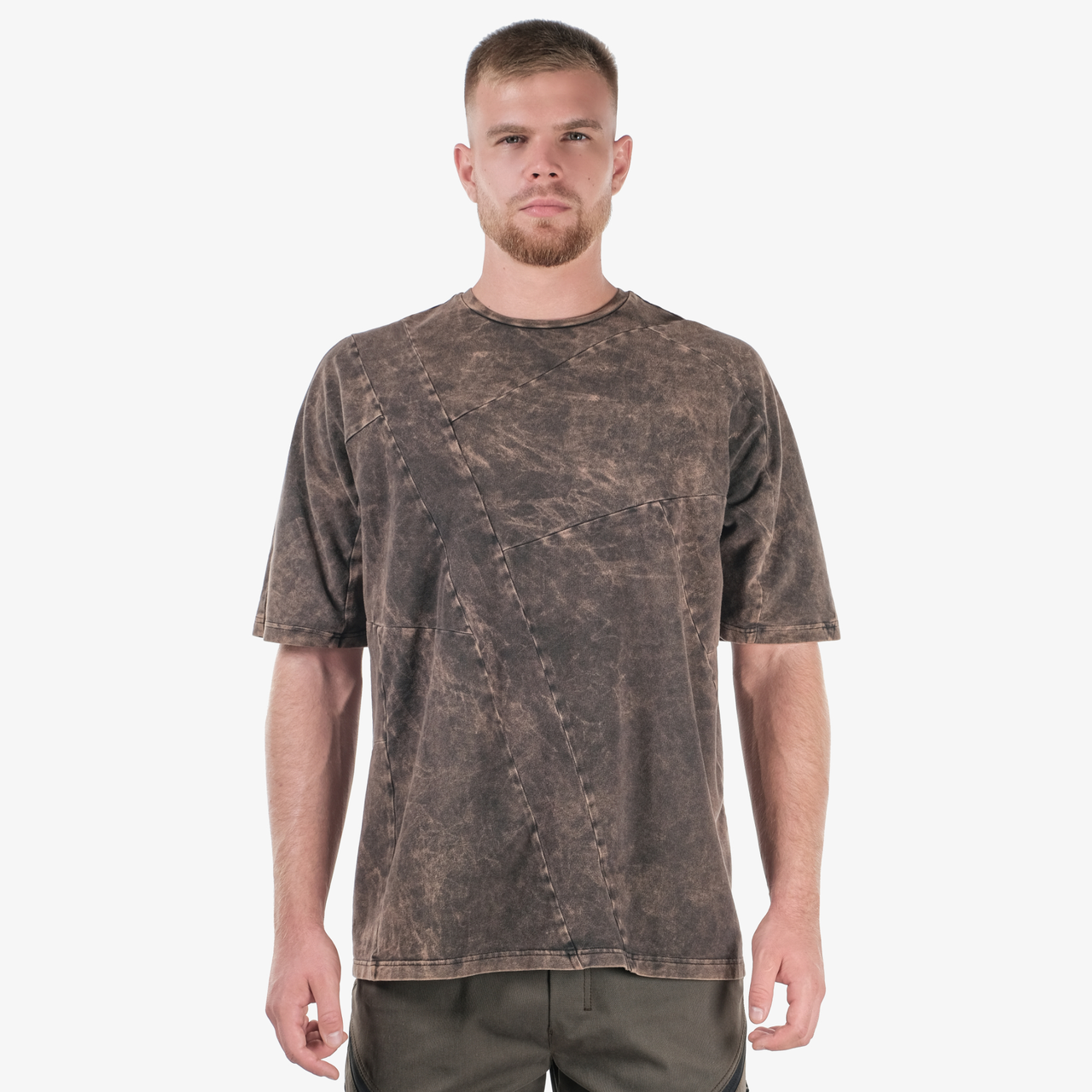 Футболка 0122 хаки полимер oversize