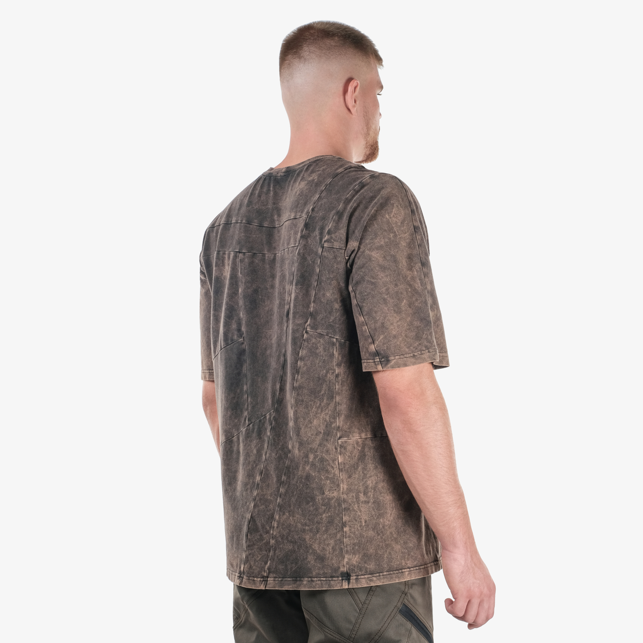 Футболка 0122 хаки полимер oversize