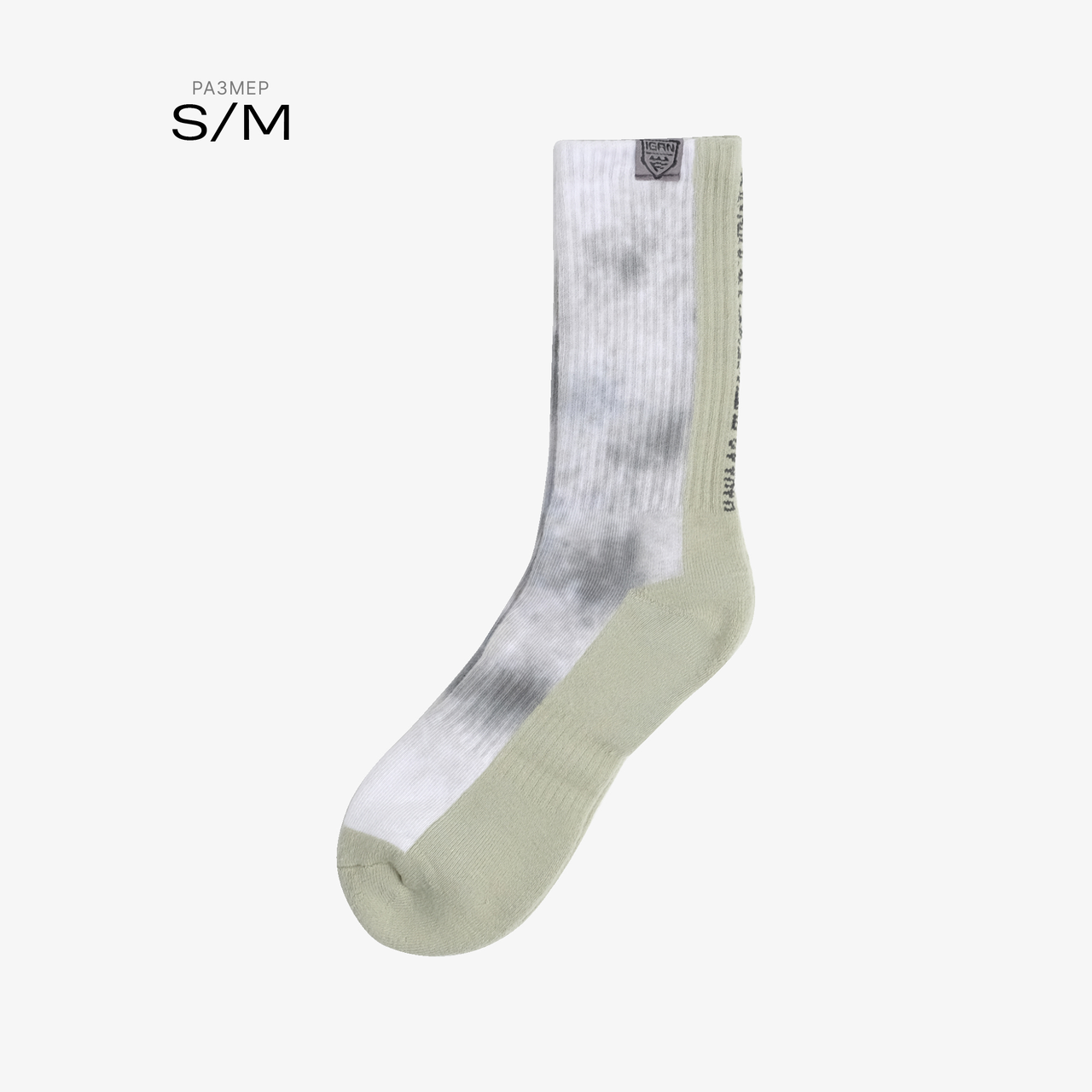 Носки 2601 IGAN × FANATIC EFFECT olive valley crew sock S/M