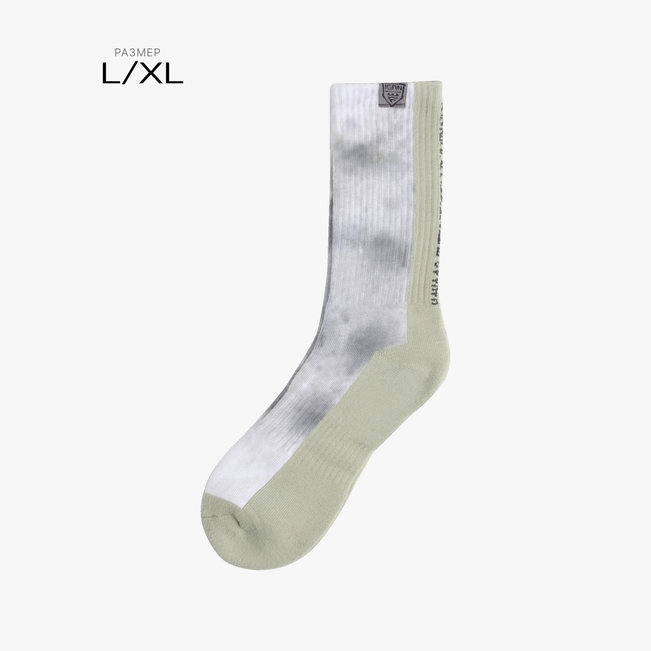 Носки 2601 IGAN × FANATIC EFFECT olive valley crew sock L/XL