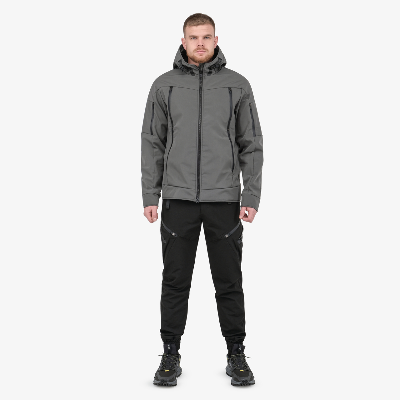 Куртка 0418 SoftShell серый