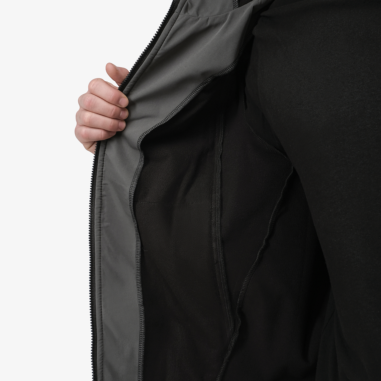 Куртка 0418 SoftShell серый