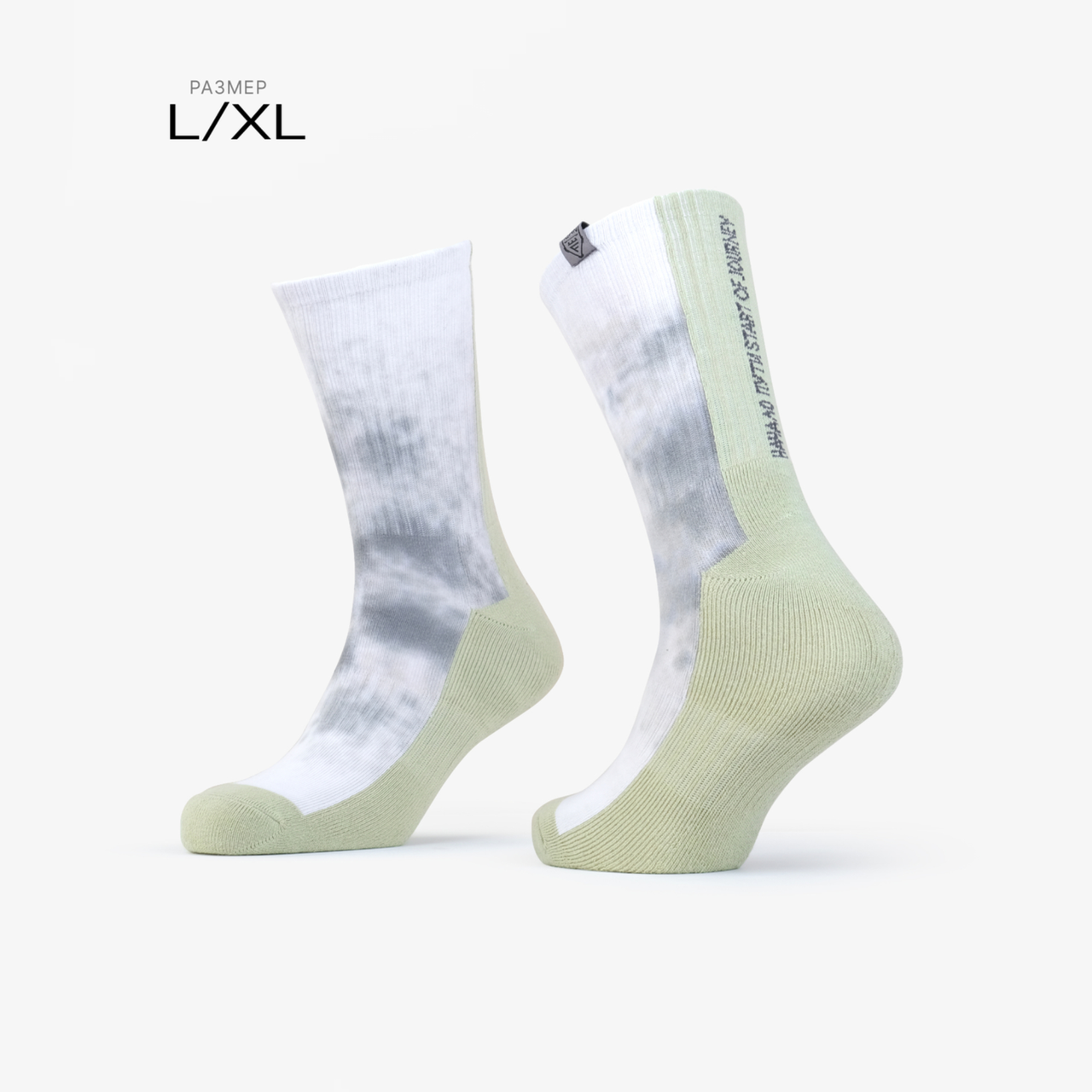 Носки 2601 IGAN × FANATIC EFFECT olive valley crew sock L/XL