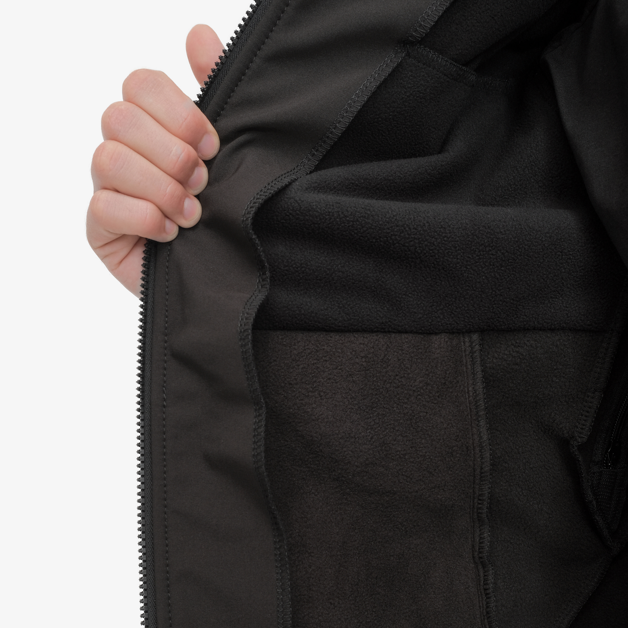 Куртка 0423-1 серый/черный SoftShell®