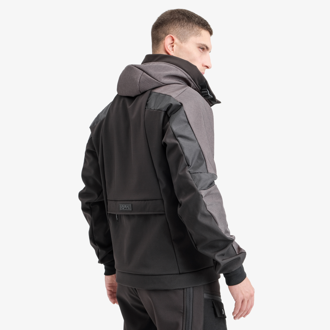 Куртка 0423-1 серый/черный SoftShell®