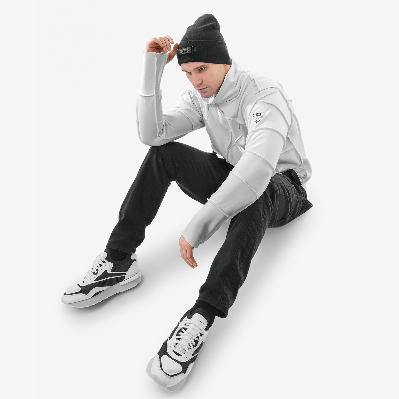 Брюки 09087 черный