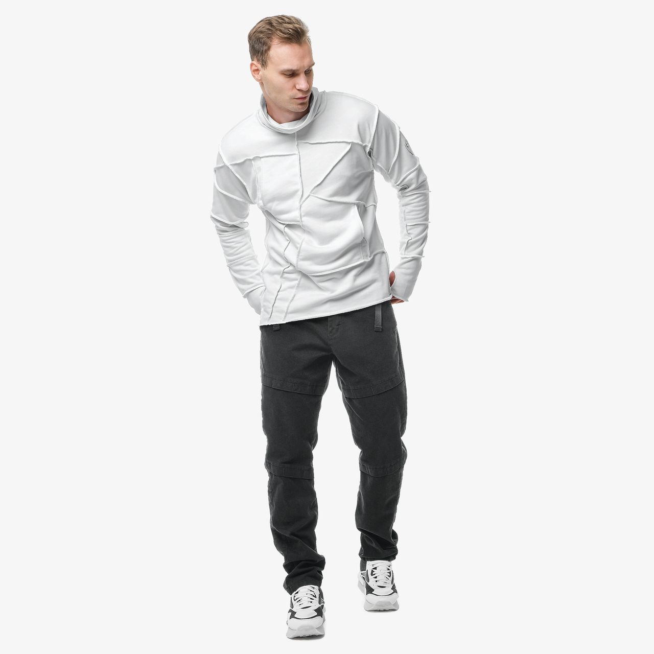 Брюки 09087 черный