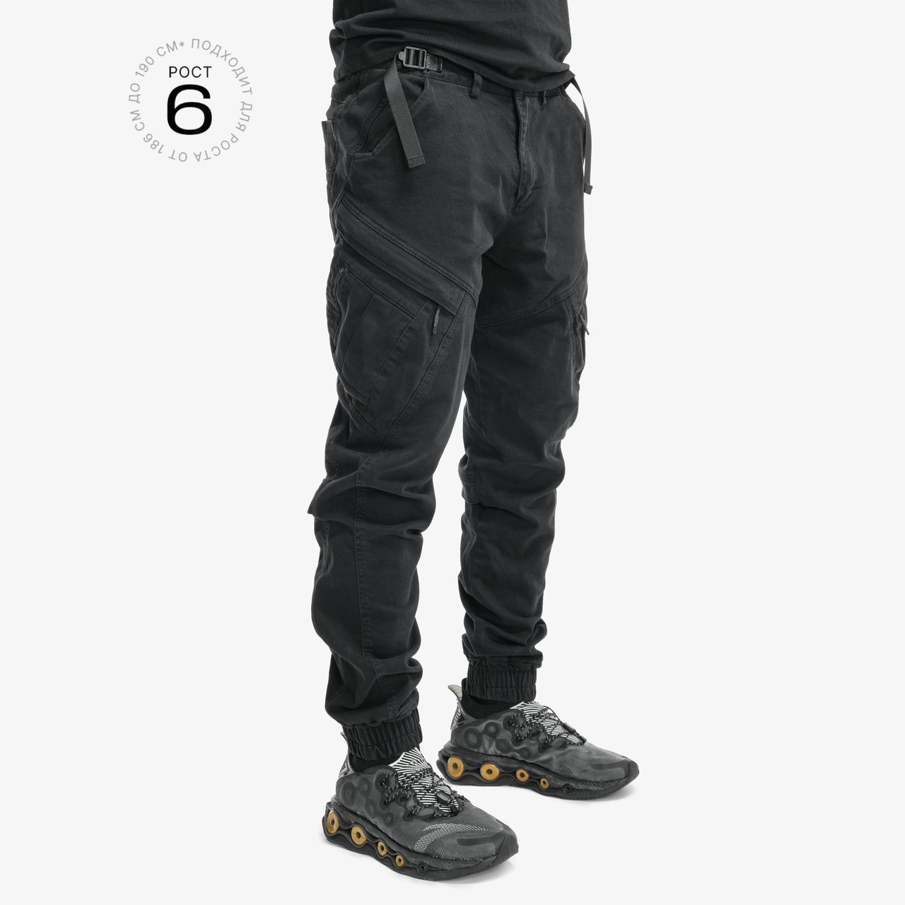 Джоггеры 09076-3/6 черный