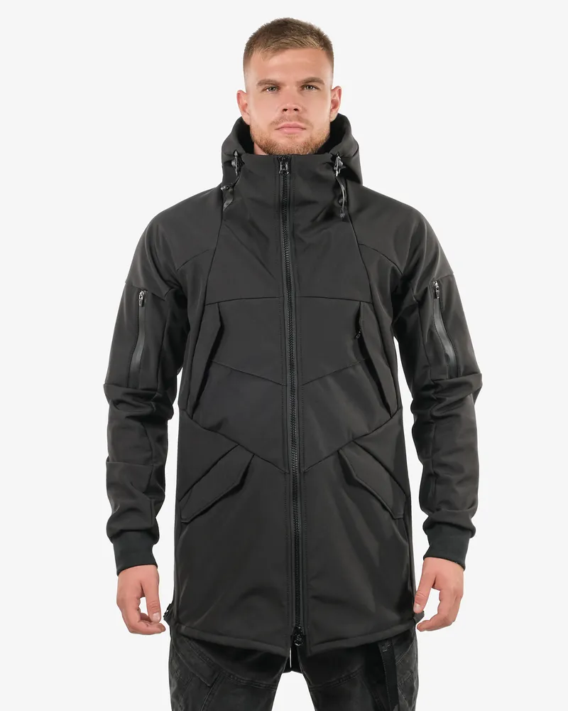 Плащ 1104 черный SoftShell®