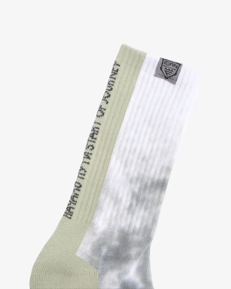 Носки 2601 IGAN × FANATIC EFFECT olive valley crew sock