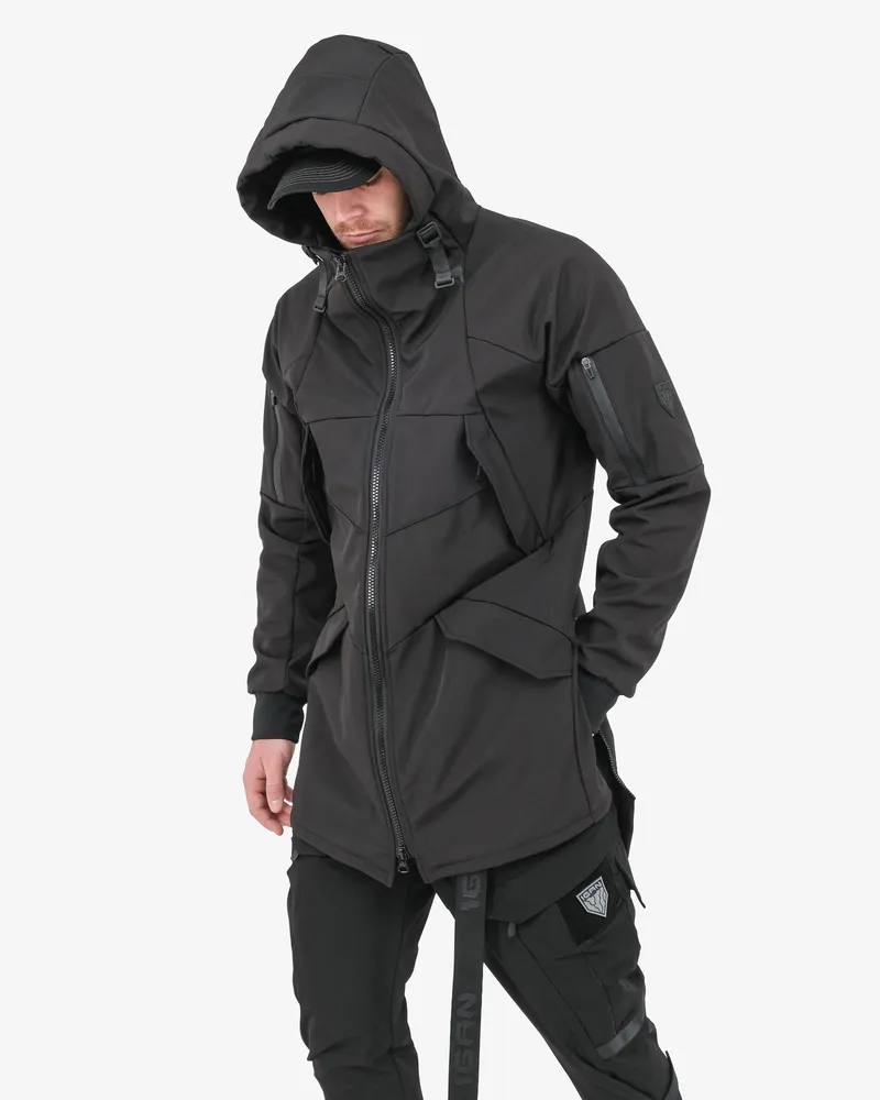 Плащ 1104 черный SoftShell®