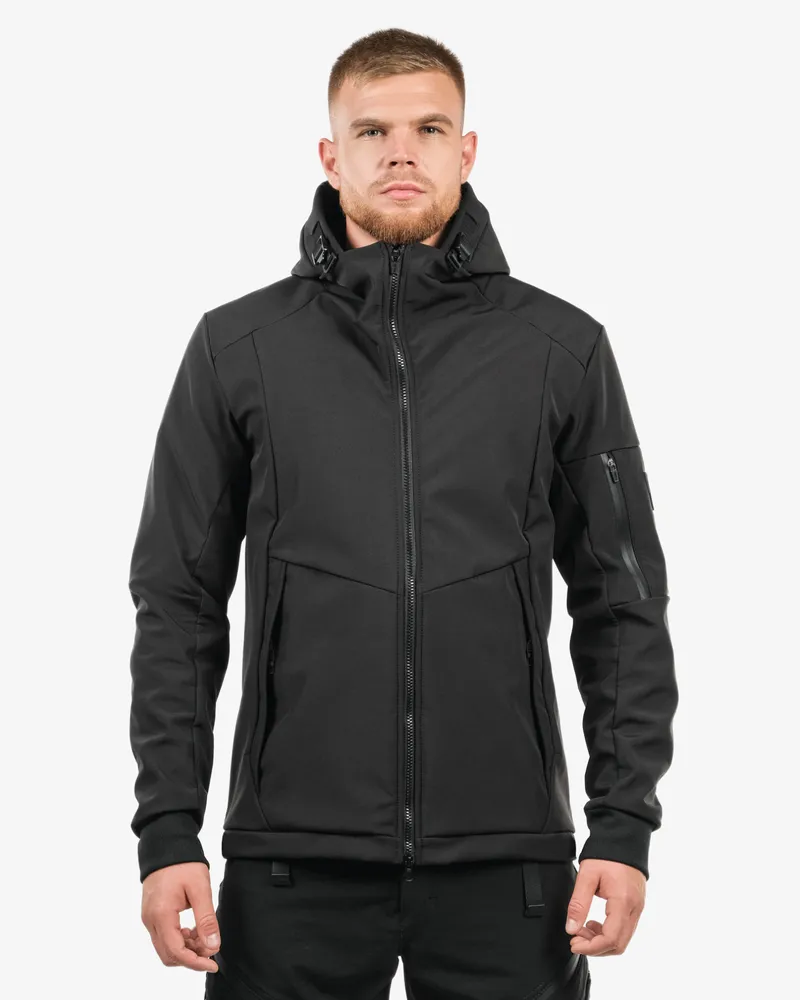 Куртка мужская 0410 черный SoftShell®