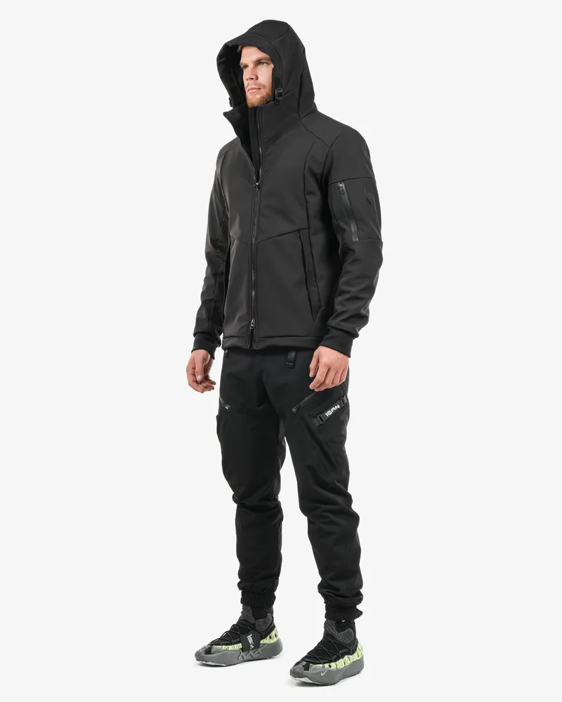 Куртка мужская 0410 черный SoftShell®