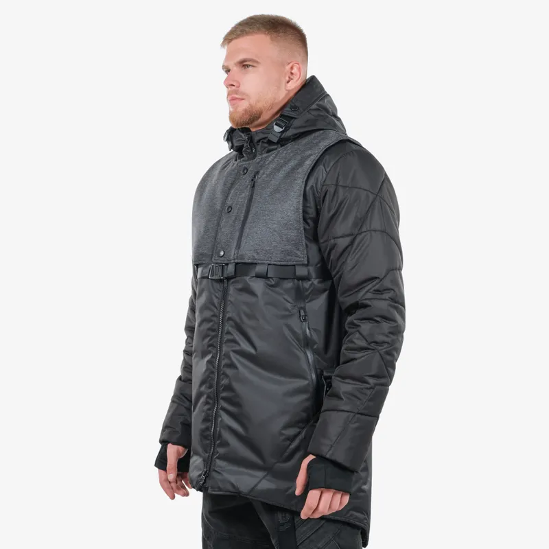 Куртка 0514-1 черный/серый