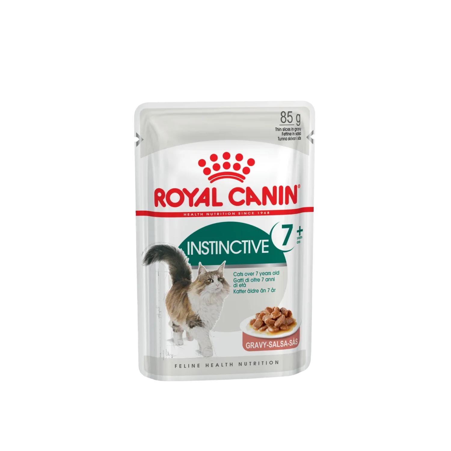 Упаковка: Royal Canin — Instinctive 7+, в соусе, влажный корм для кошек старше 7 лет