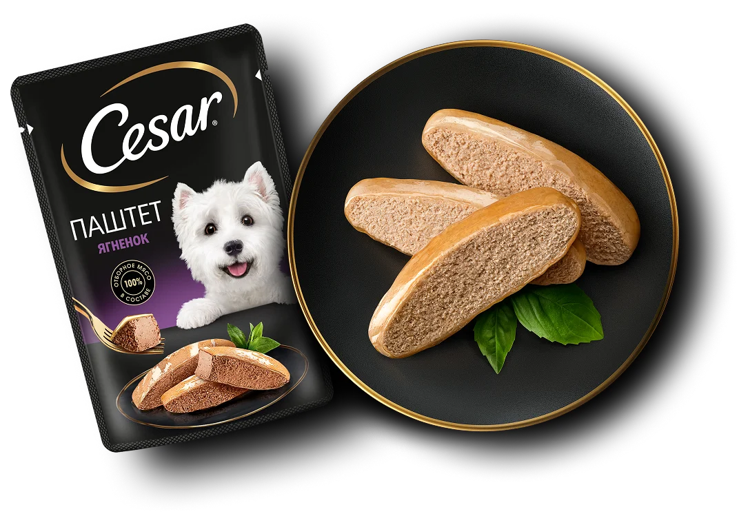 Упаковка: CESAR — CESAR® Паштет Ягненок, 80 г