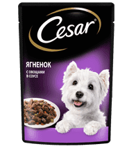 Влажный корм CESAR<sup>®</sup> нежный ягненок с овощами