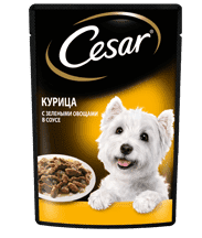 Влажный корм CESAR<sup>®</sup> с курицей и овощами