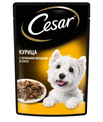 Влажный корм CESAR<sup>®</sup> с курицей и овощами