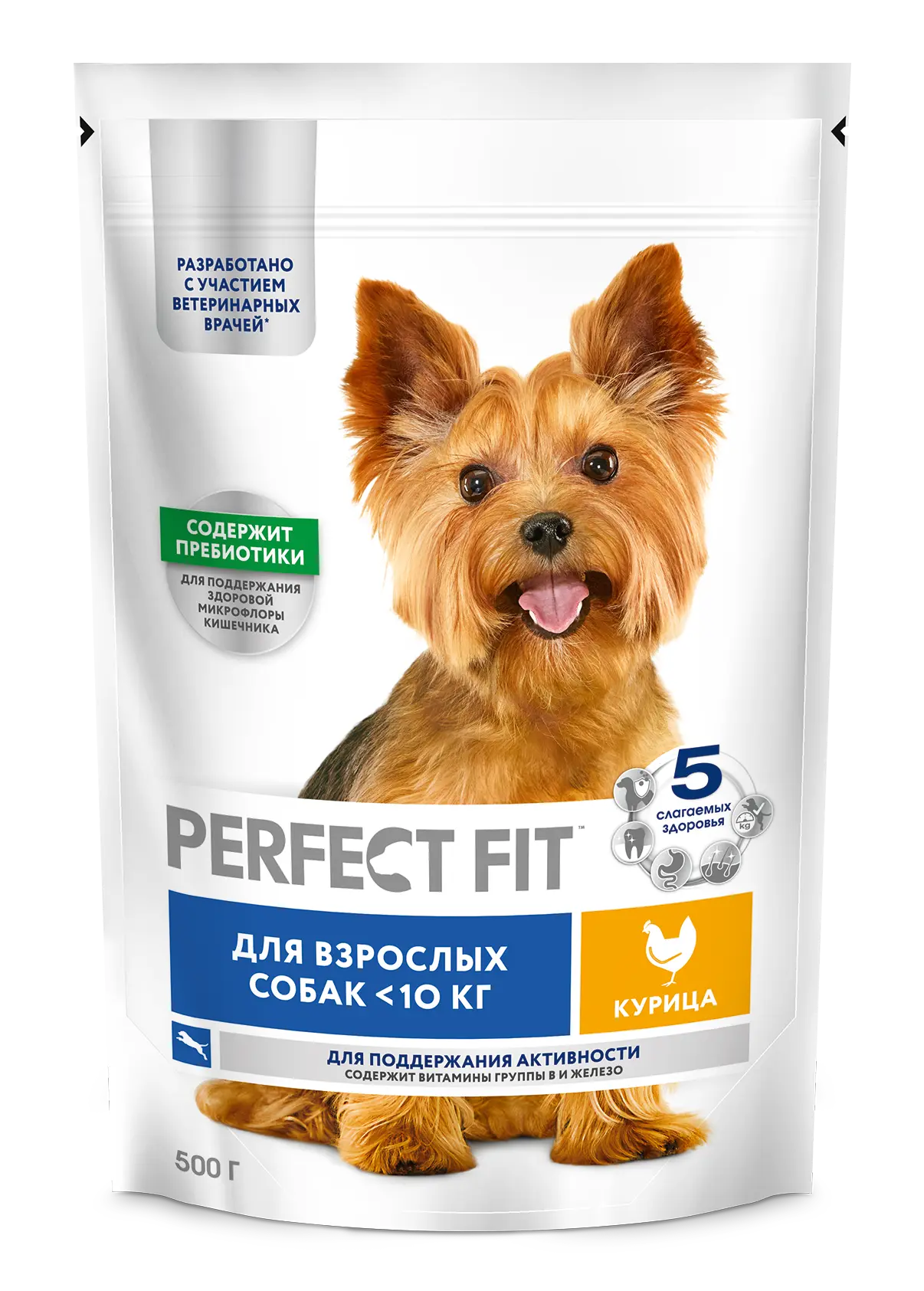 Профессиональный сухой рацион PERFECT FIT™ для собак мелких и миниатюрных пород с курицей