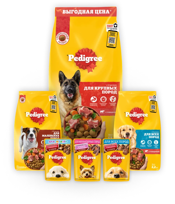 Как PEDIGREE® учитывает особенности собак