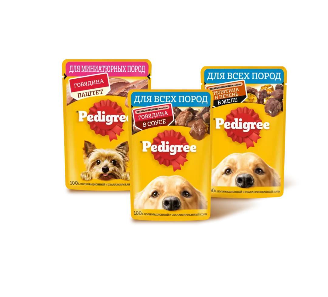 Каталог влажных кормов PEDIGREE®