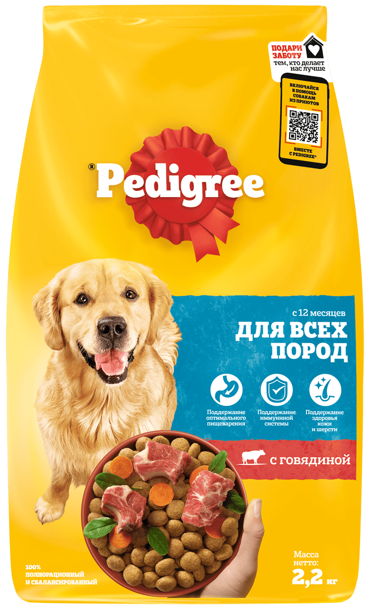 PEDIGREE® для взрослых собак всех пород