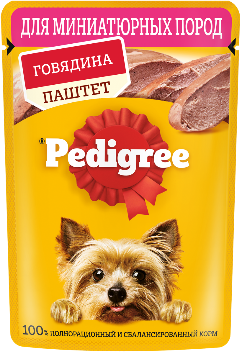 PEDIGREE® Паштет для взрослых собак мелких пород