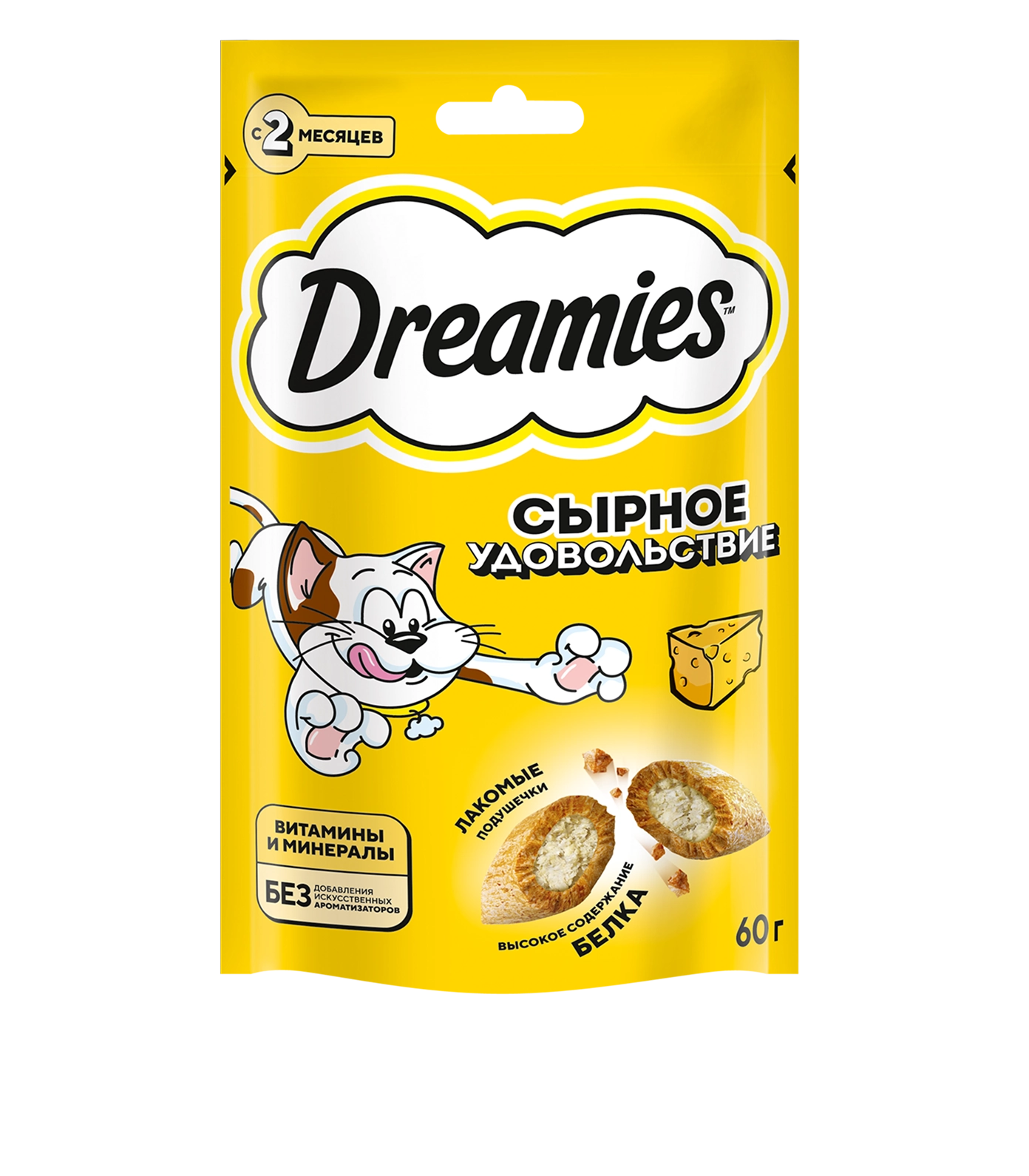 Лакомство Dreamies™ Сырное удовольствие 60 г