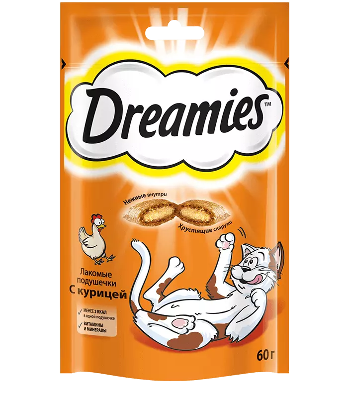 Лакомство Dreamies™ с курицей 60 г