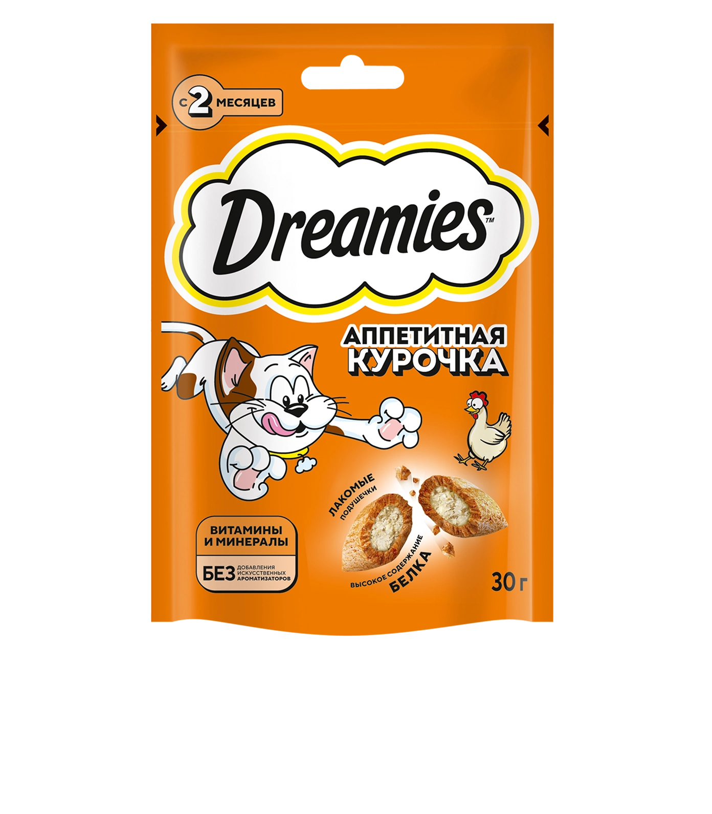 Лакомство Dreamies™ Аппетитная курочка 30 г