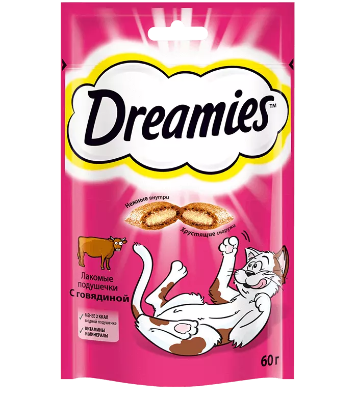 Лакомство Dreamies™ с говядиной 60 г