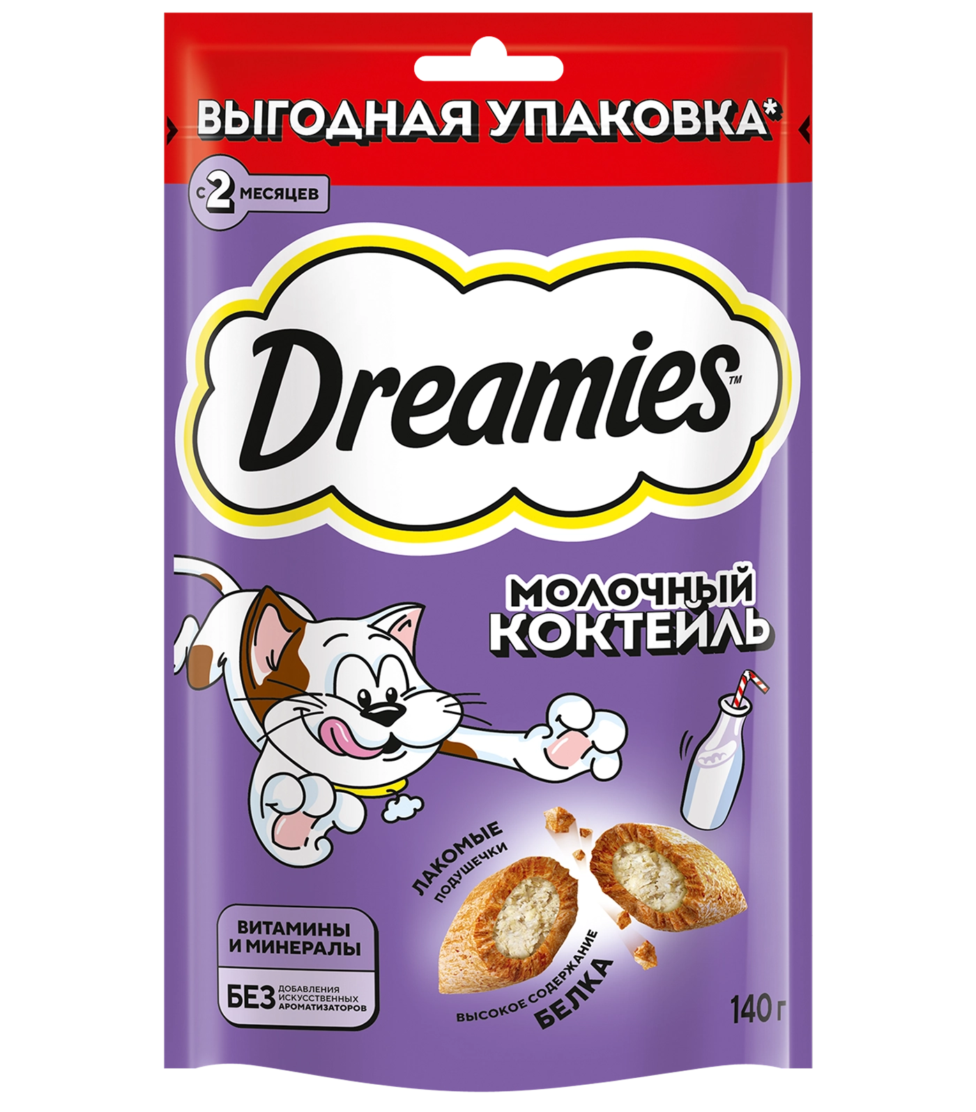 	Dreamies™ Молочный коктейль 140г