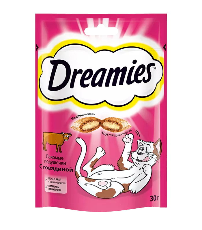 Лакомство Dreamies™ с говядиной 30 г