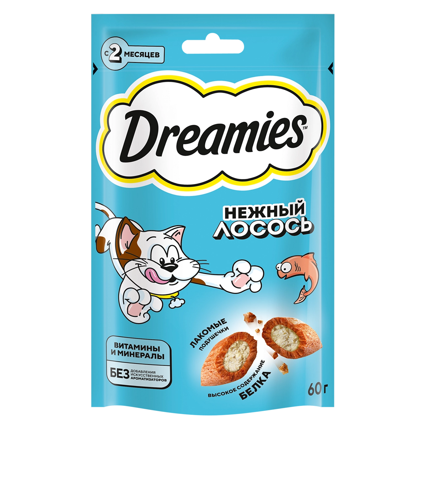 Лакомство Dreamies™ Нежный лосось 60 г