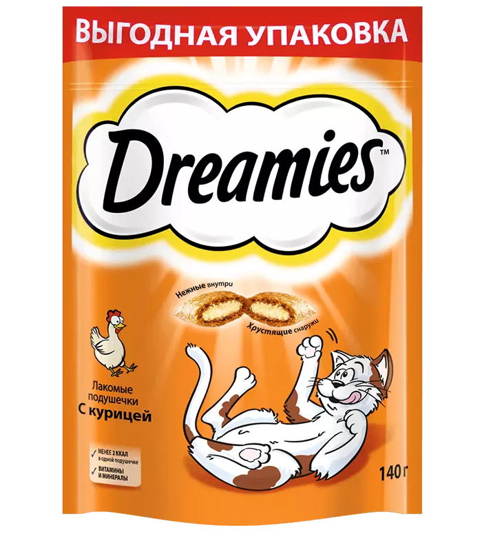 Лакомство Dreamies™ с курицей 140 г