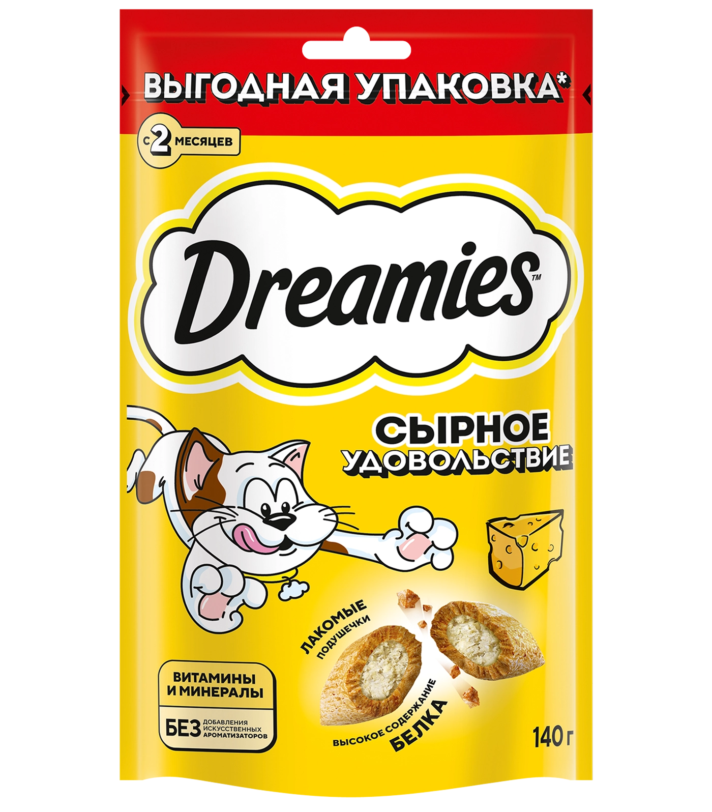 Лакомство Dreamies™ сырное удовольствие 140 г