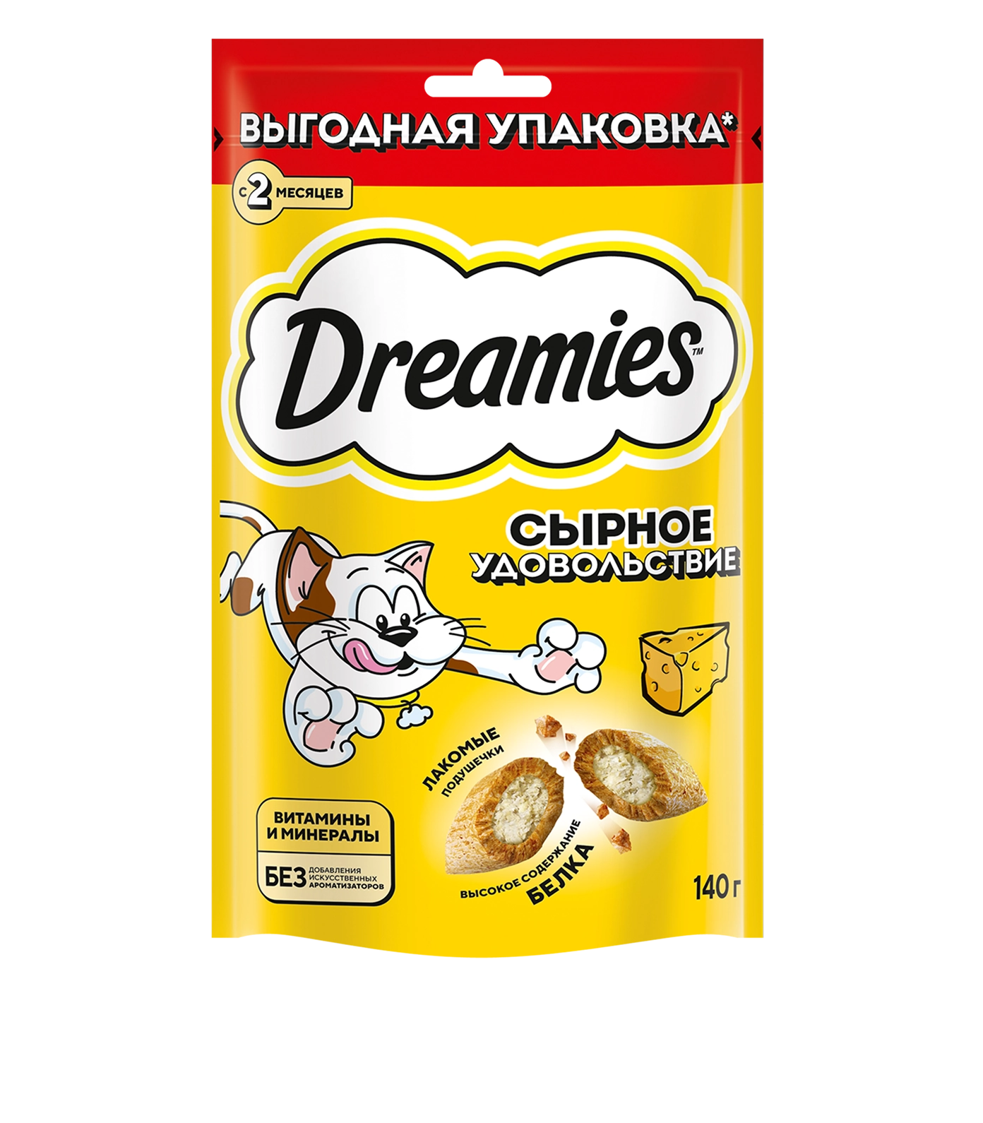 Лакомство Dreamies™ Сырное удовольствие 140 г