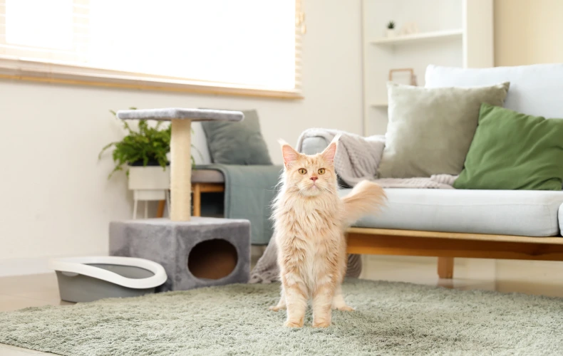 Использование привычных для питомца вещи в новом доме